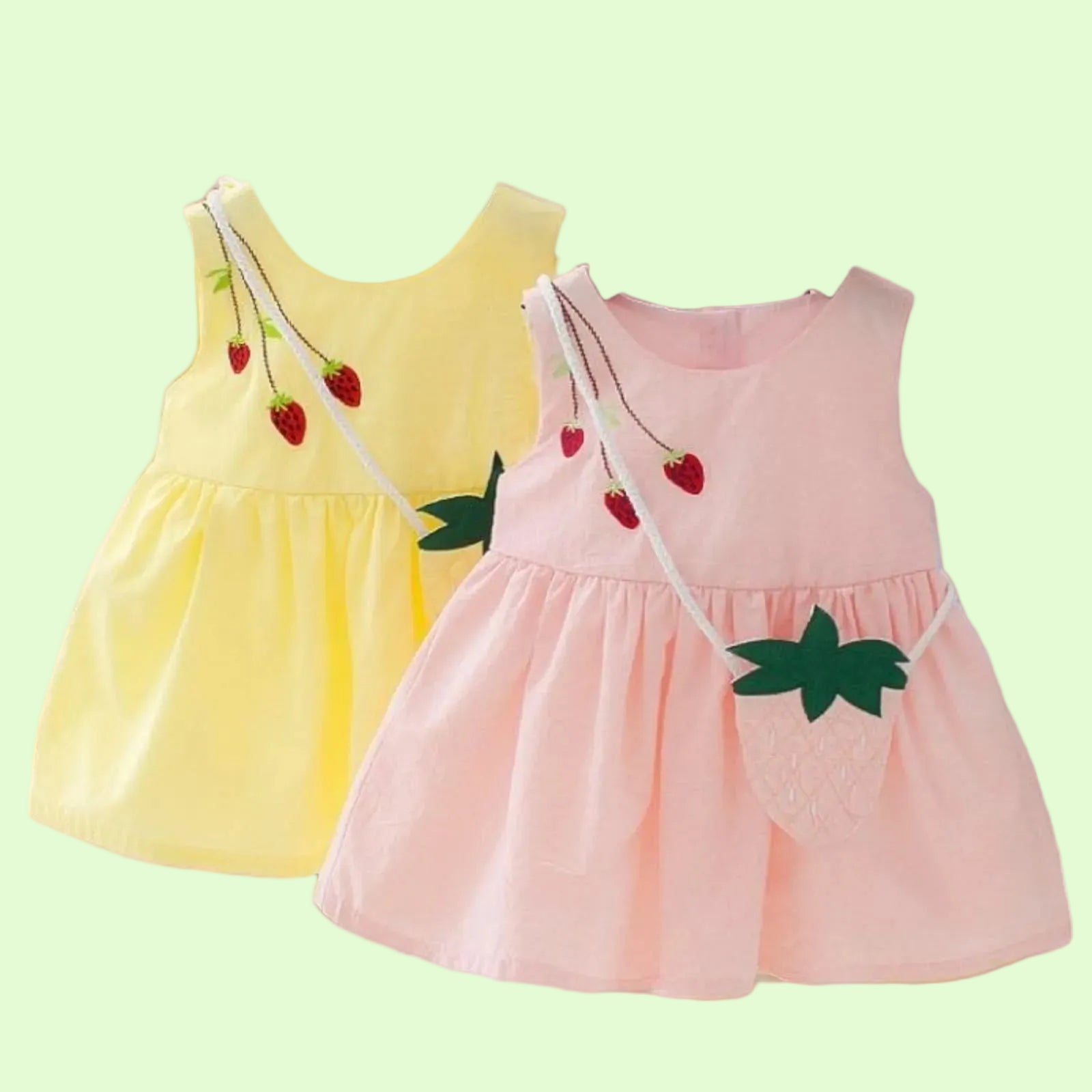 Strawberry Swirl Frock with bag