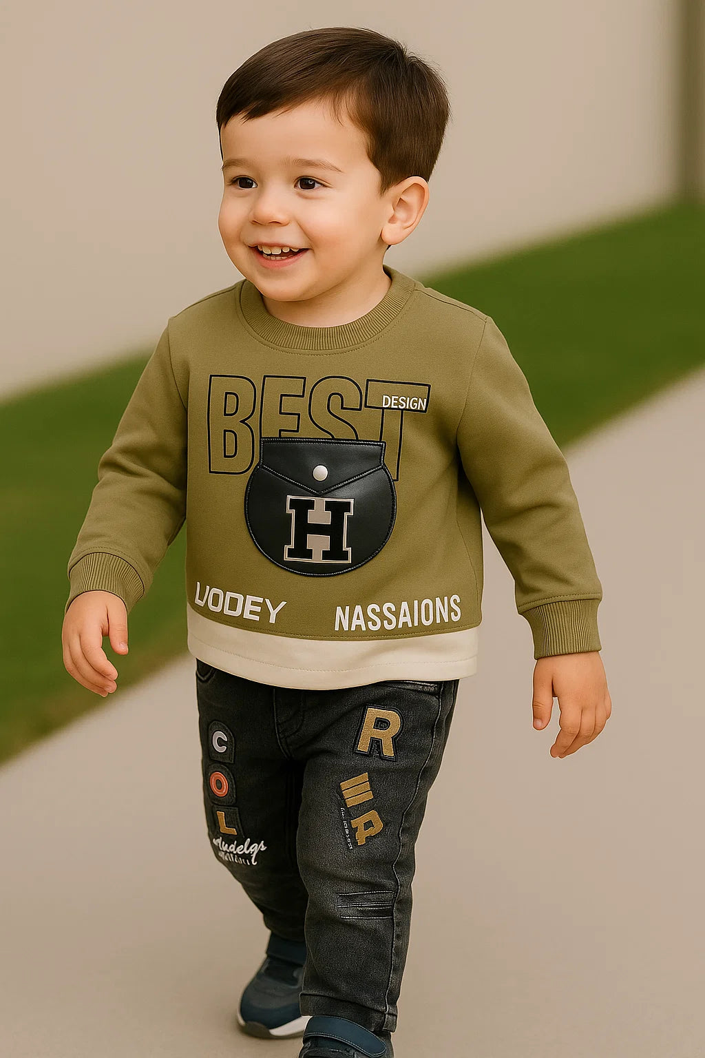 Full sleeves sweatshirt and pants set