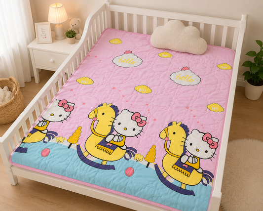 Hello kitty quilted  baby bedding