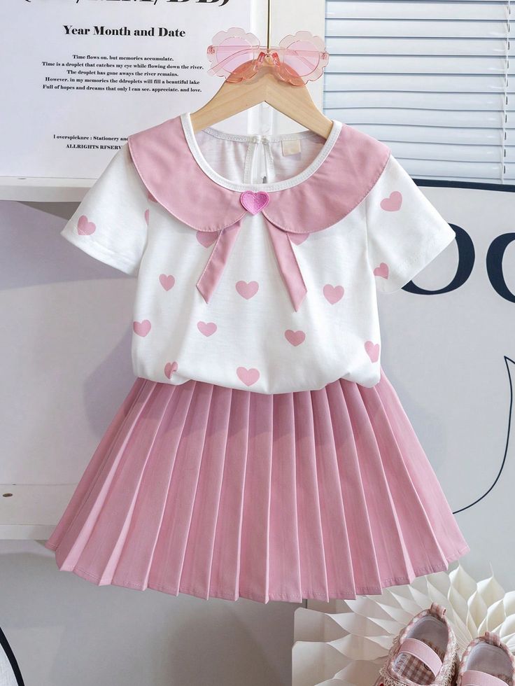Little Hearts Skirt Set