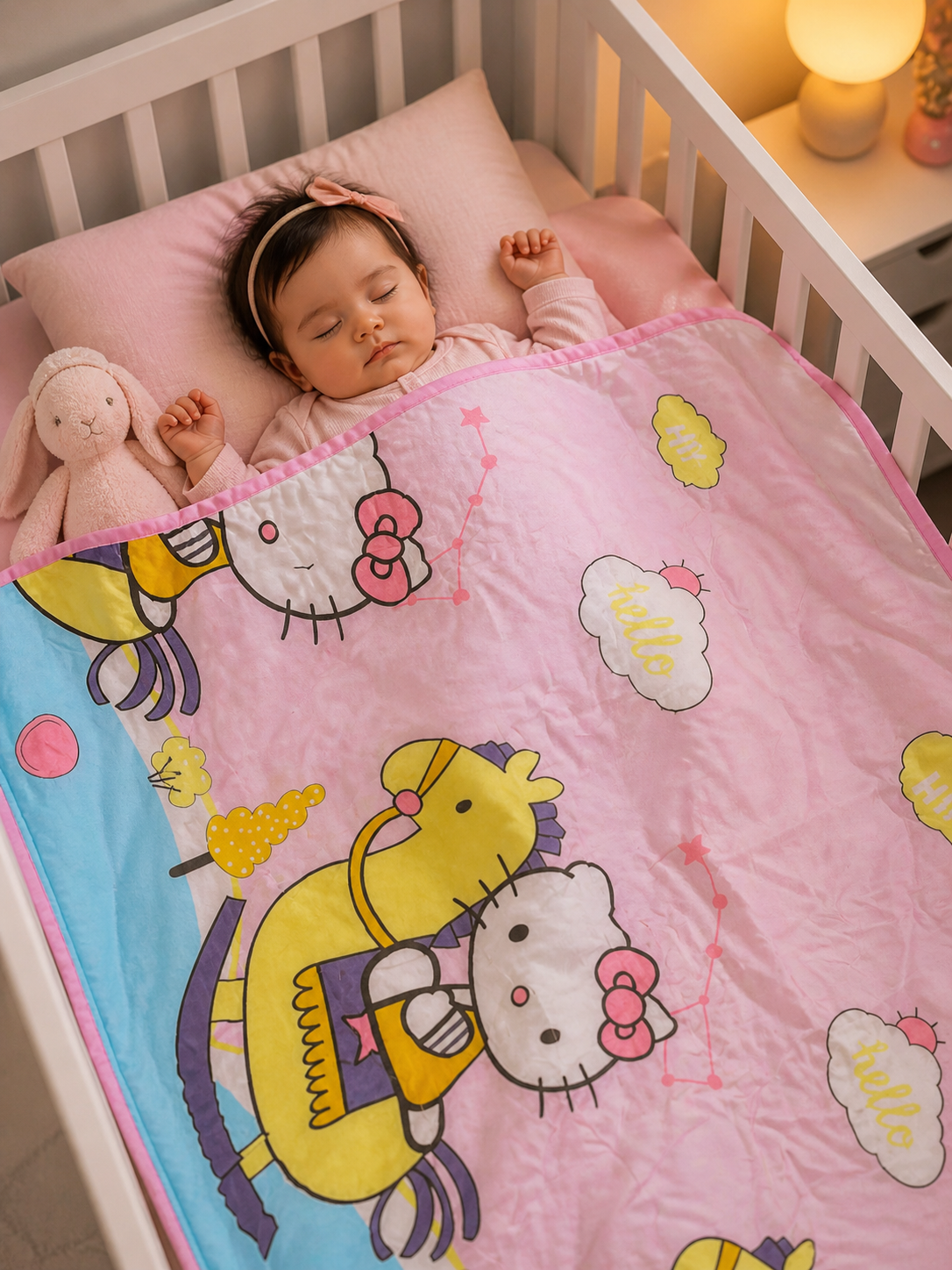 Hello kitty quilted  baby bedding