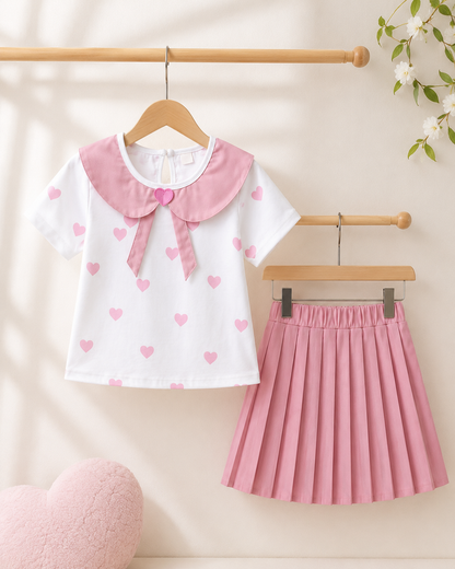 Little Hearts Skirt Set