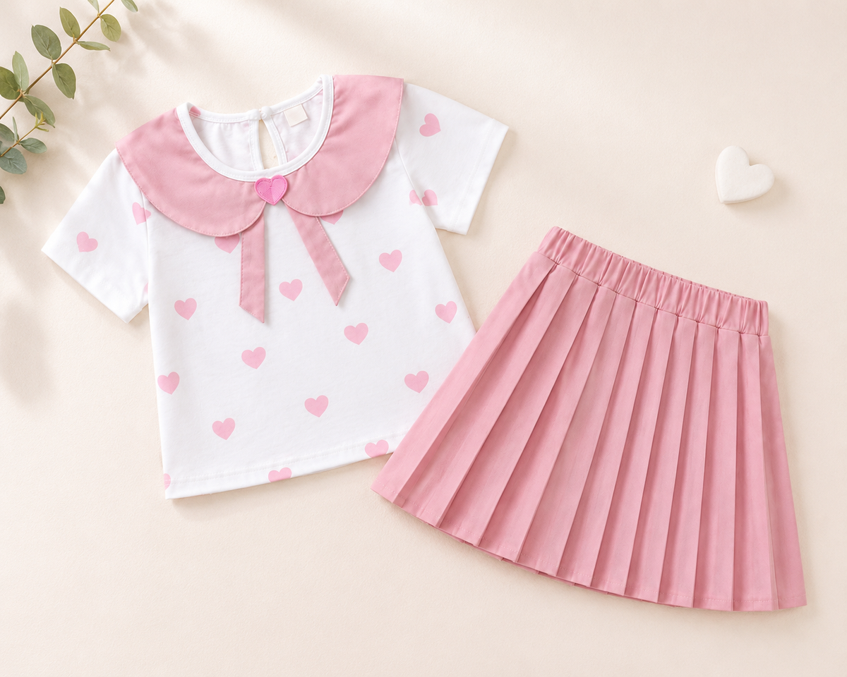 Little Hearts Skirt Set