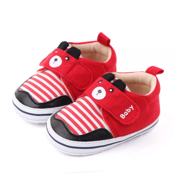 Striped Denim Baby Shoes