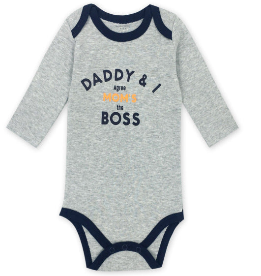 Grey newborn bodysuit