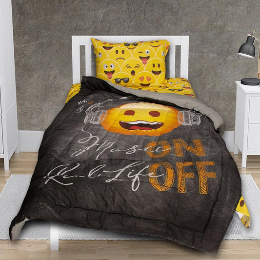 Happy beats kids quilted Comforter set