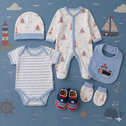 Little sailors newborn starter set