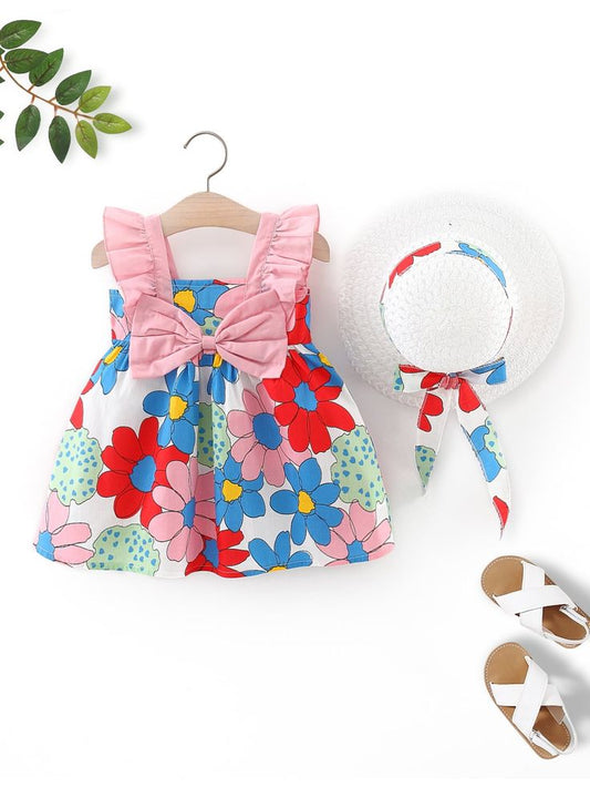 Beach Bloom Dress with hat