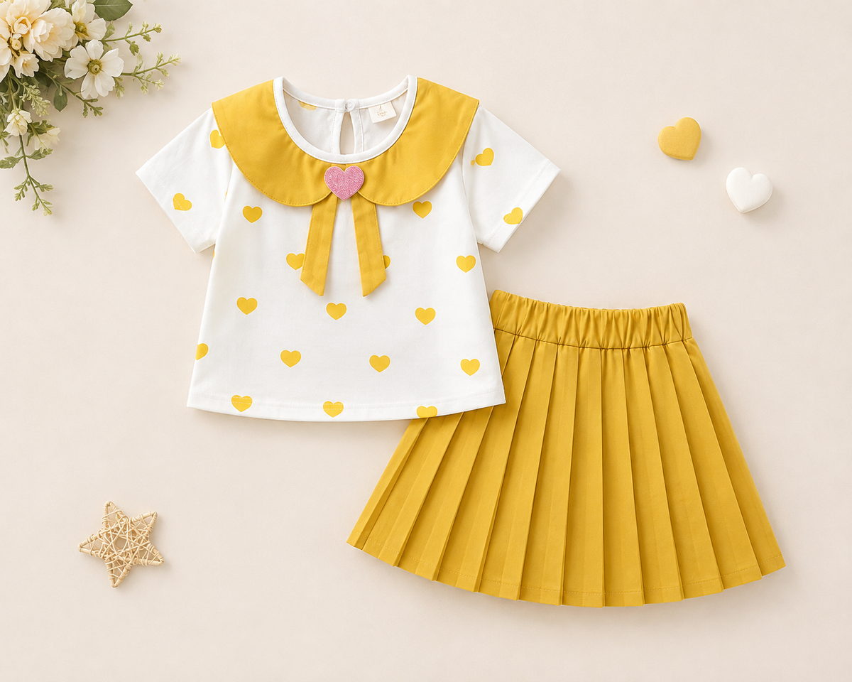 Little Hearts Skirt Set