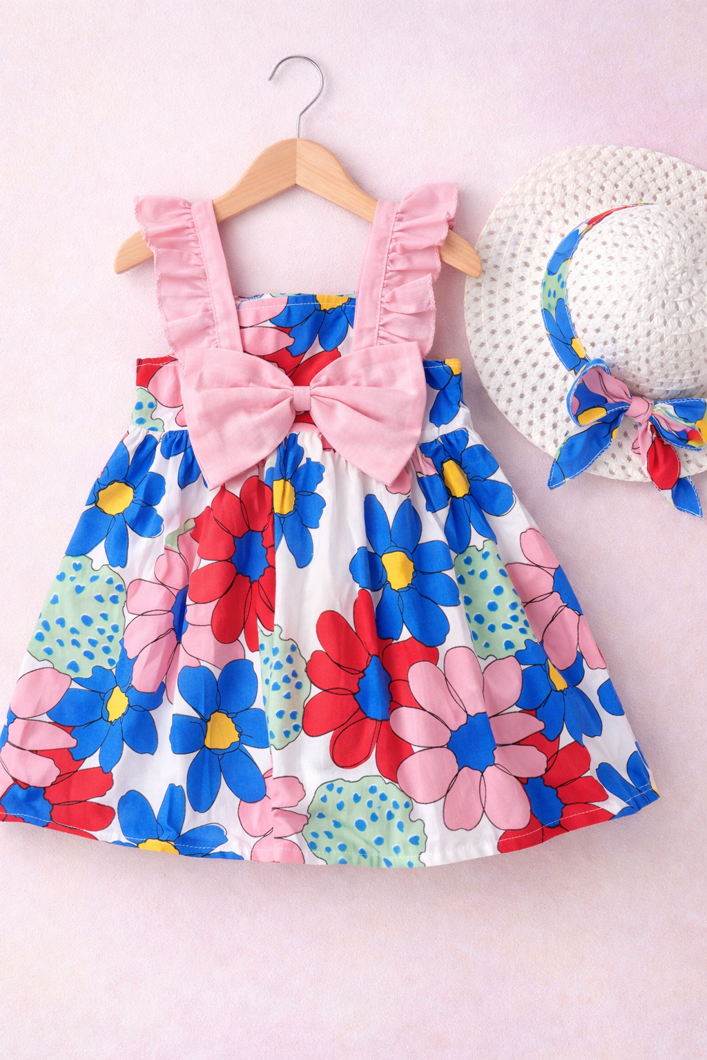 Beach Bloom Dress with hat