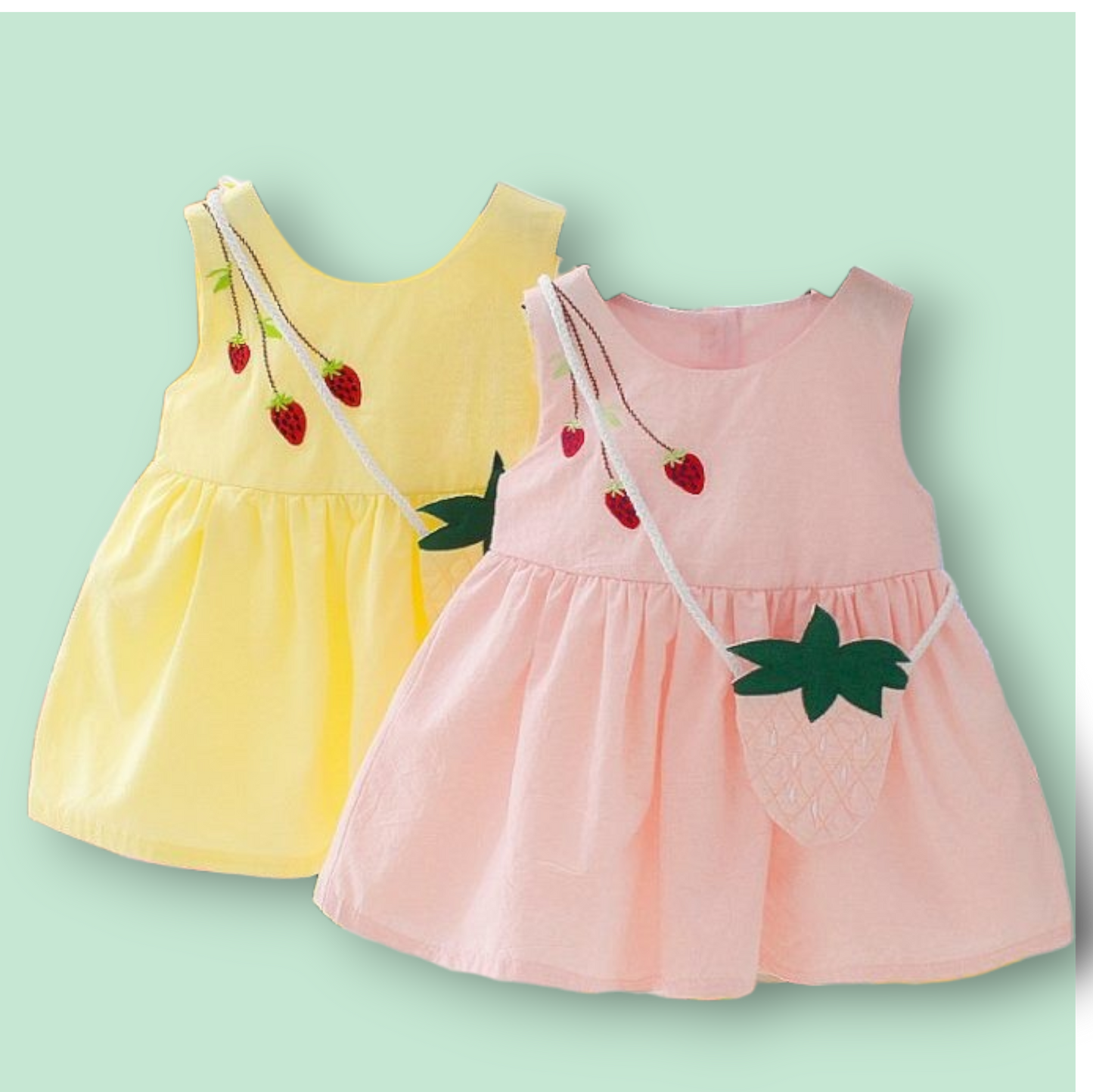 Strawberry Swirl Frock with bag