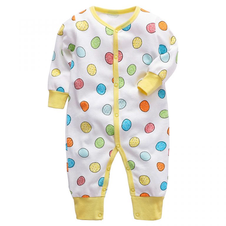 Polka Dots Full sleeves baby romper