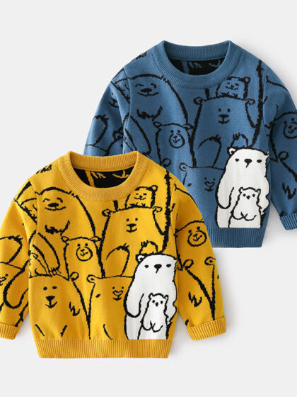 Polar Bear Knitted Pullover Sweater