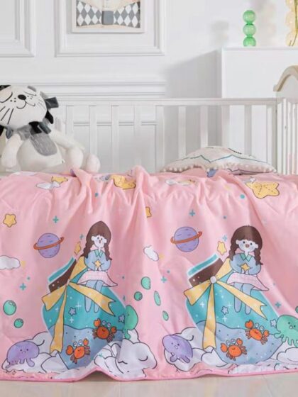 Mermaid Themed Quilted Crib Bedding