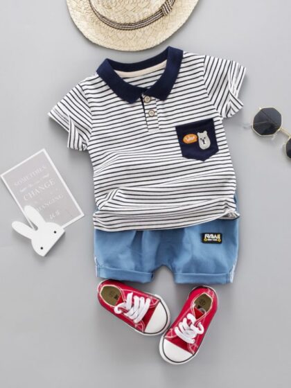 Stripped Polo Two pack