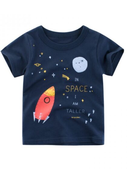Navy Space Rocket T-shirt