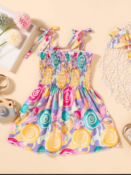 Colorful Candy Twirl Dress