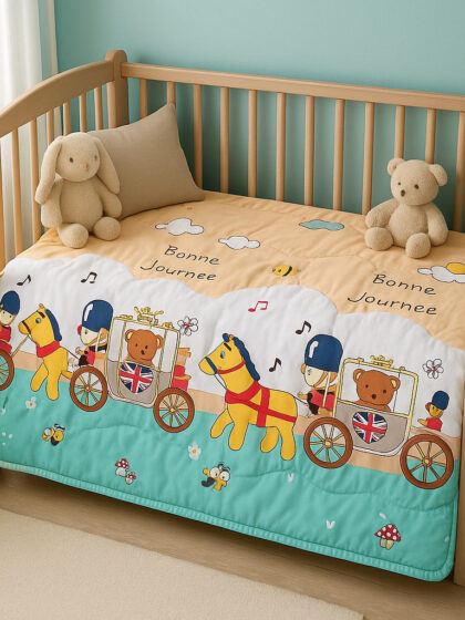 Musical Ride Quilted Crib Bedding