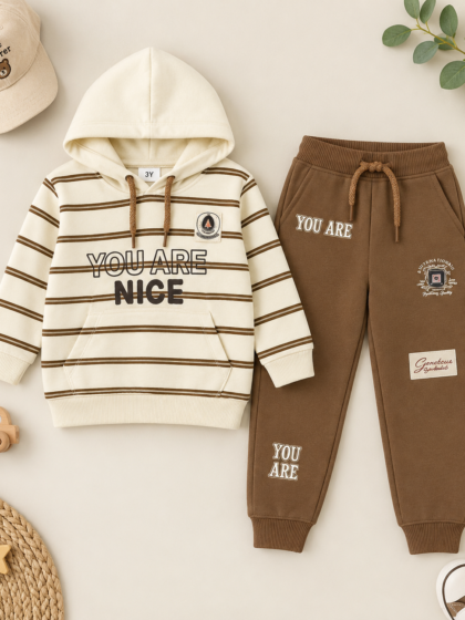 Frosty Hop-Toddler Full Sleeves Tracksuit Set