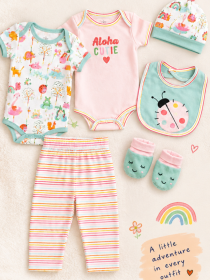 Lil Flamingo 5-Pc Newborn Starter Pack