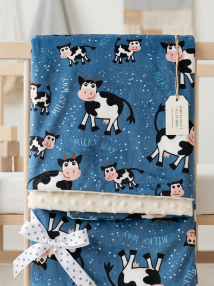 Little Moo minky blanket