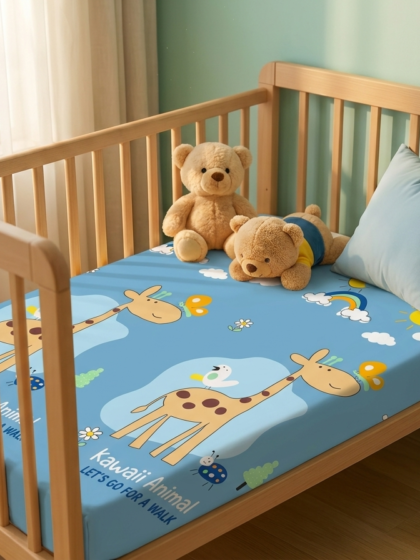 Kawaii Giraffe printed quilted bedding