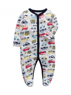 Cars printed Full sleeves baby romper