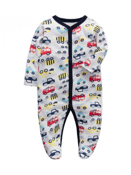Cars printed Full sleeves baby romper