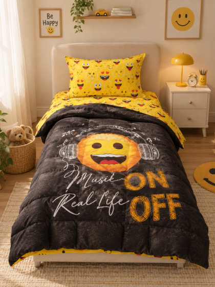 Happy beats kids quilted Comforter set