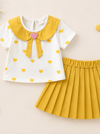 Little Hearts Skirt Set