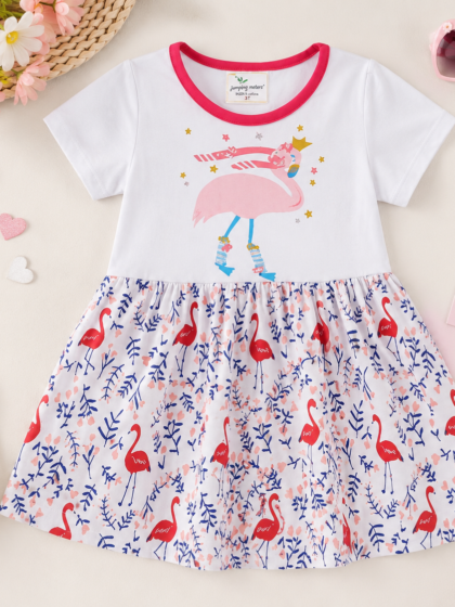 Flamingo Flutter Summer Dress