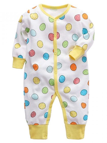 Polka Dots Full sleeves baby romper